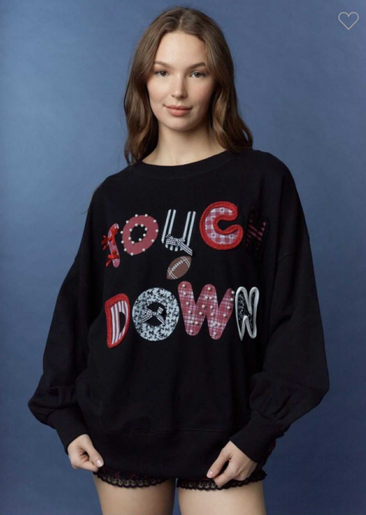 Trim detail touchdown sweatshirt
