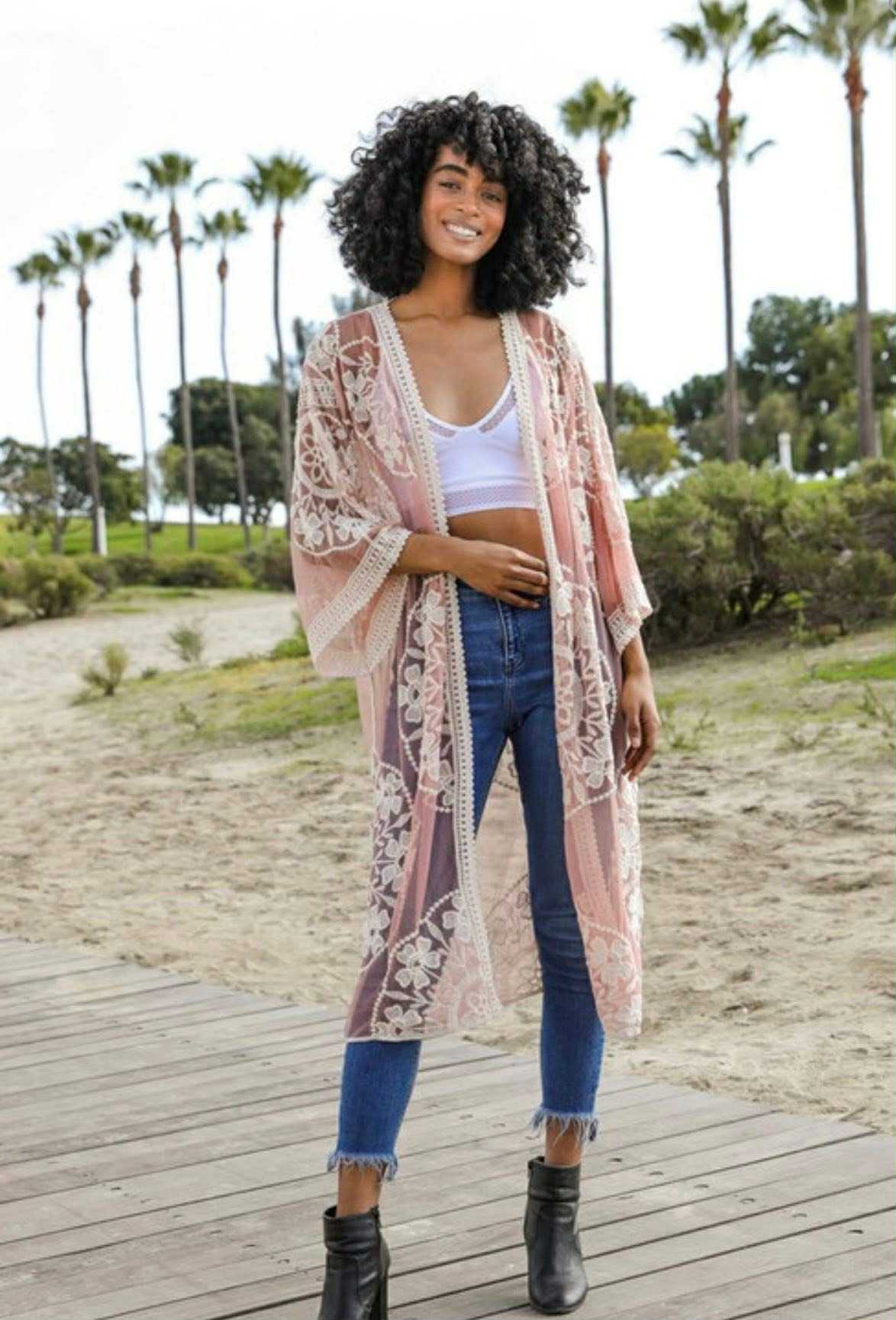 Lace kimona