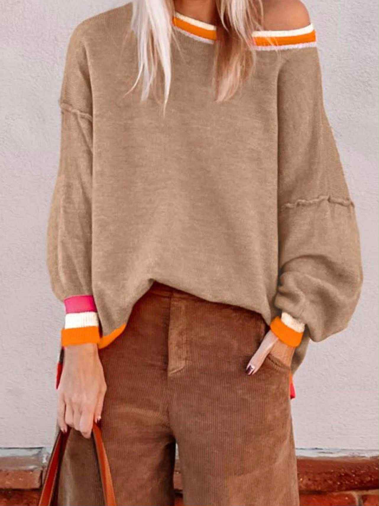 Beige colored sweater