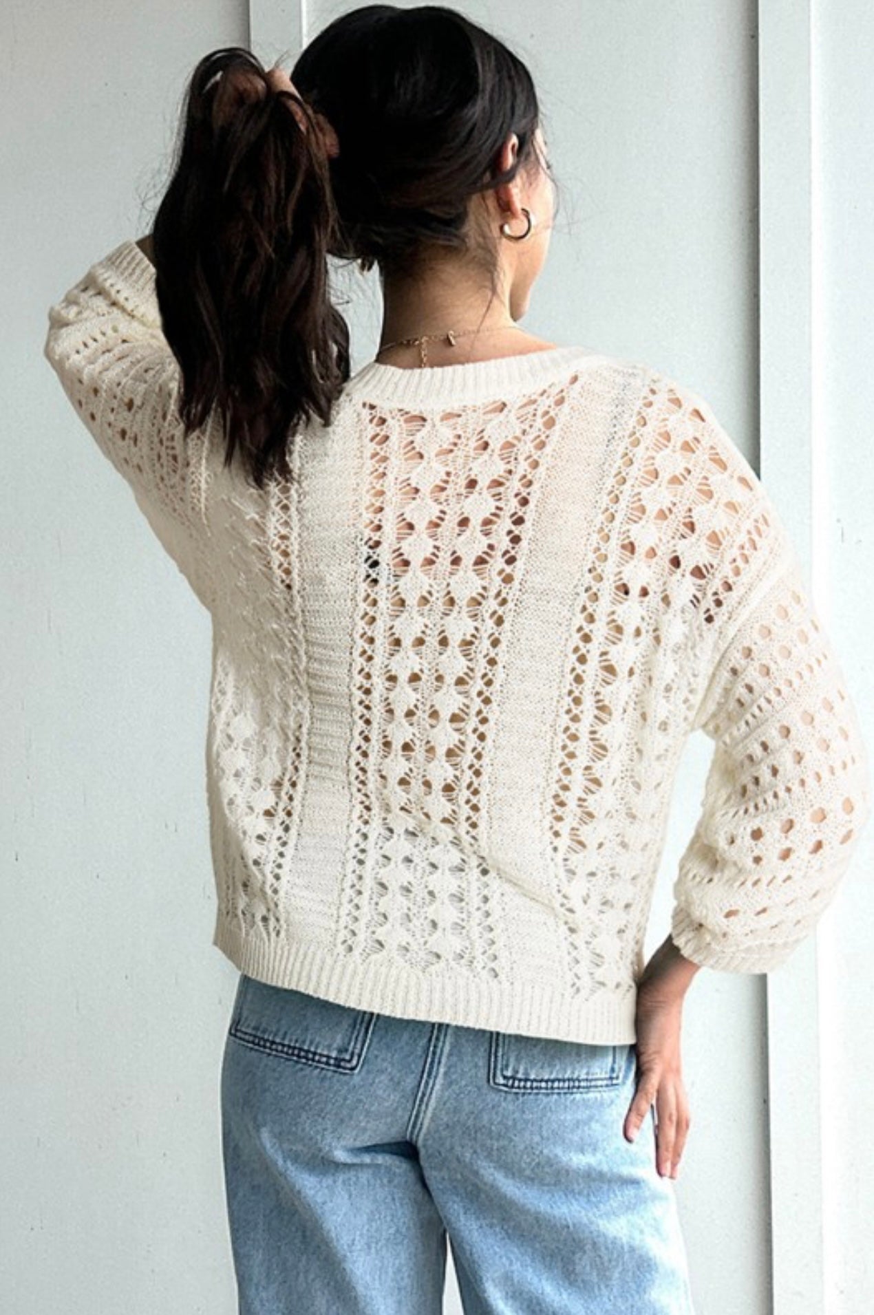 White sweater
