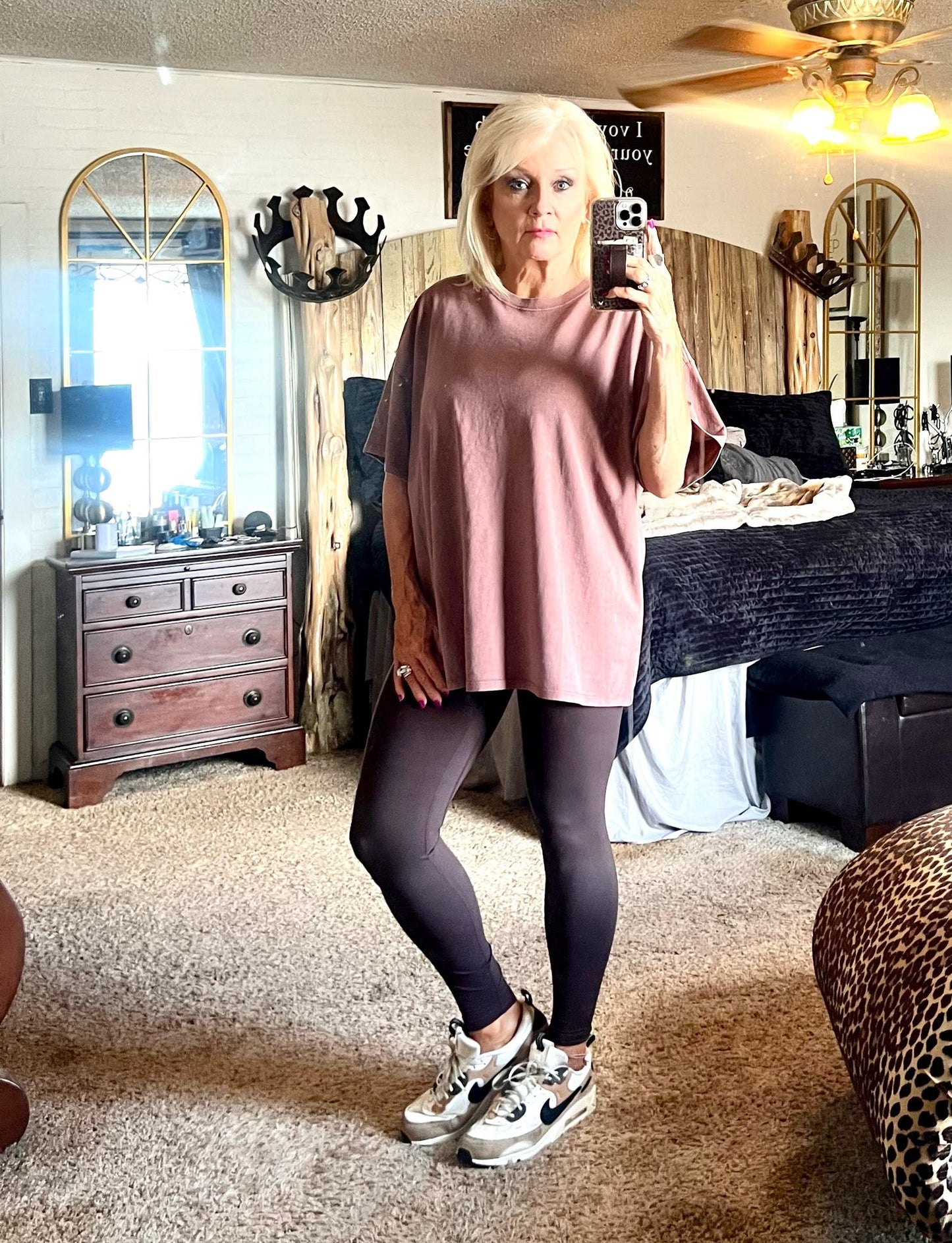 Brown leggings