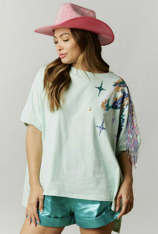 Horse sequin tee