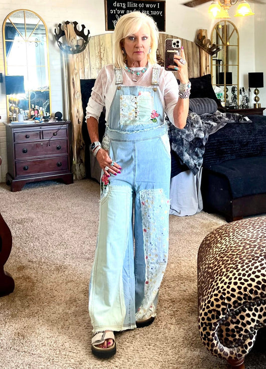 Patch detail overalls