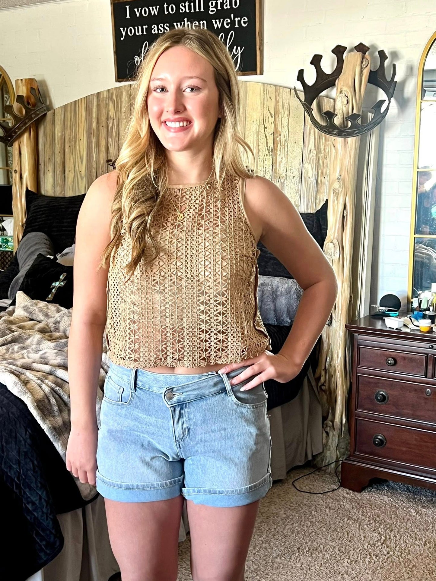 Crochet tank top