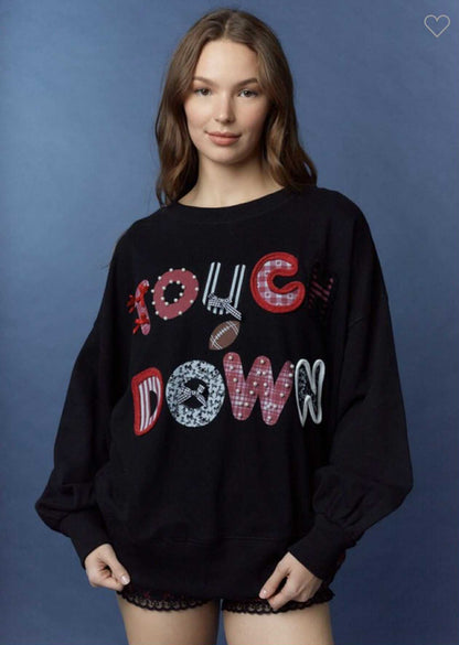 Trim detail touchdown sweatshirt